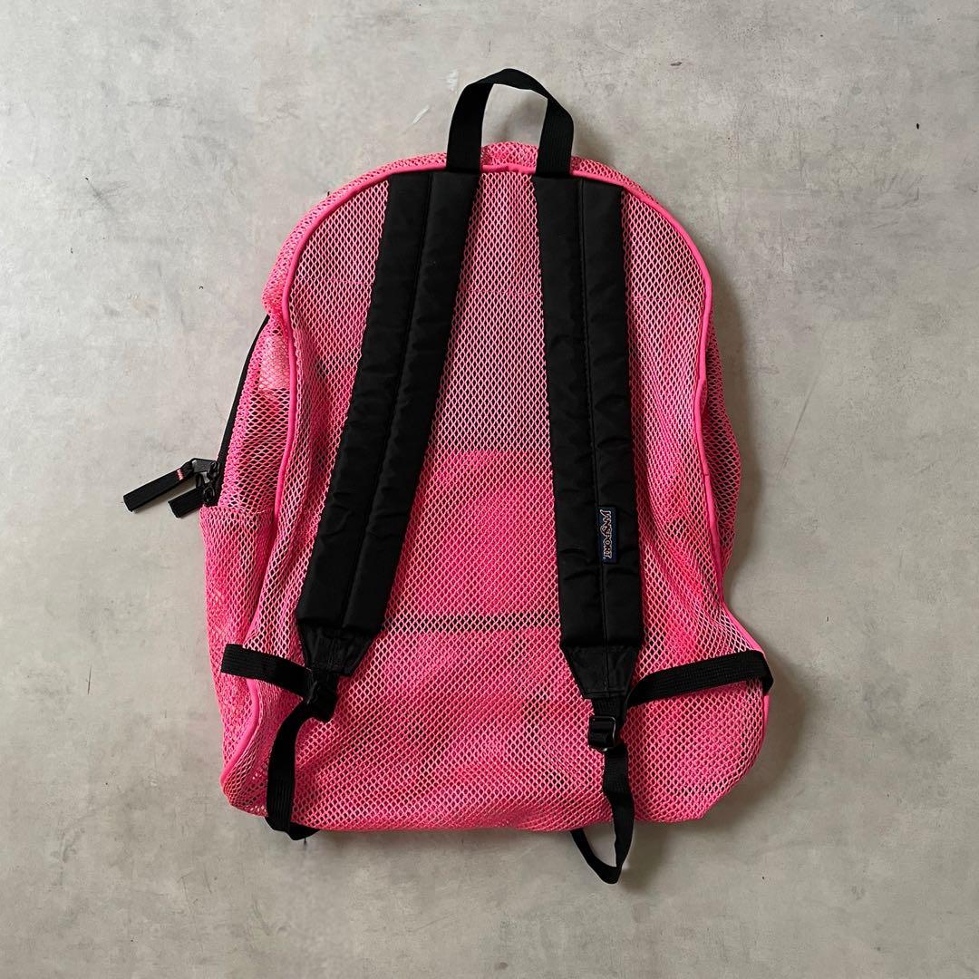 JANSPORT　メッシュリュック　ピンク