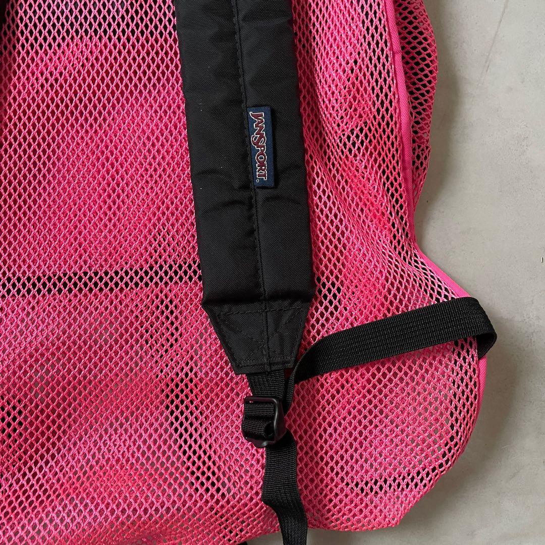 JANSPORT　メッシュリュック　ピンク