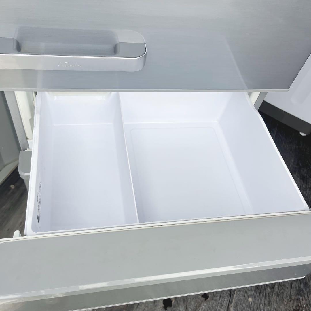 6取付無料！AQUAスタイリッシュミスティシルバー高性能4ドア冷蔵庫！洗濯機