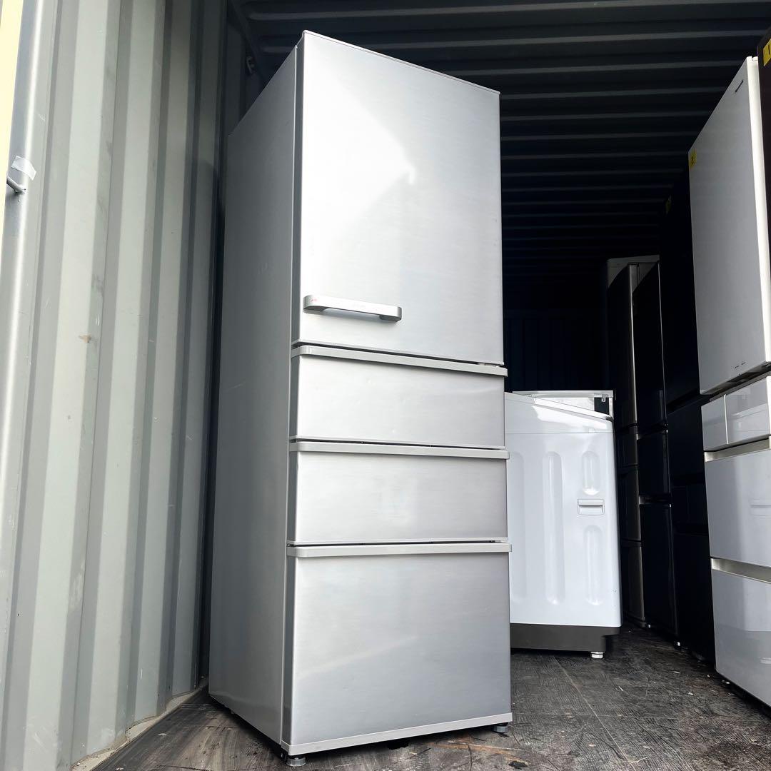 6取付無料！AQUAスタイリッシュミスティシルバー高性能4ドア冷蔵庫！洗濯機