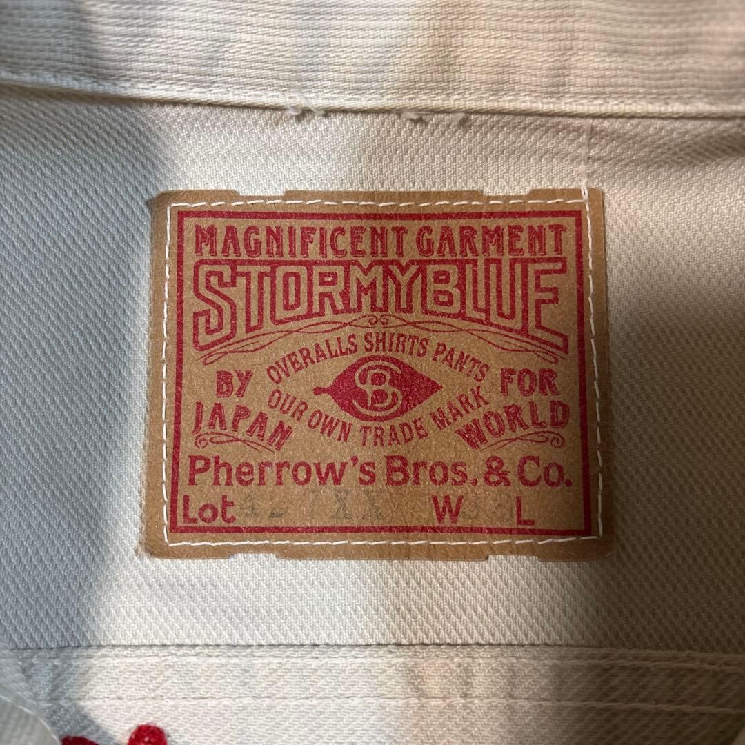 PHERROWS フェローズ 15周年記念モデルピケホワイトデニムジャケット38