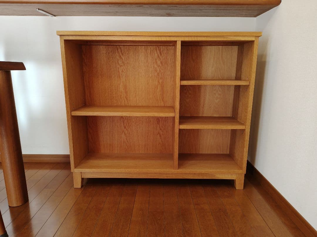 オーク材　無垢 　本棚　 飾り棚　棚