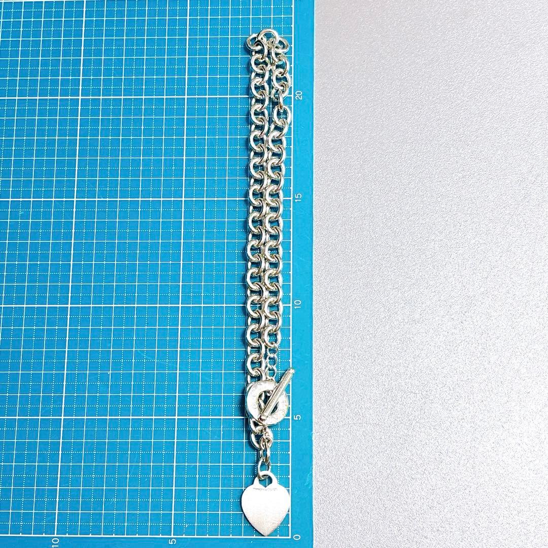 【美品】41.5cm ティファニー ハート トグル ネックレス SV925