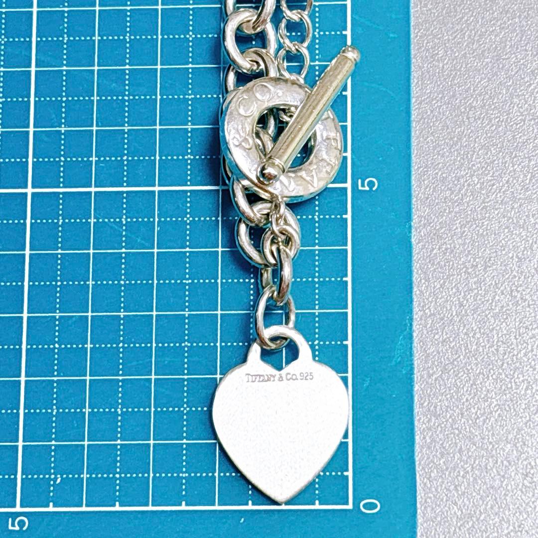【美品】41.5cm ティファニー ハート トグル ネックレス SV925