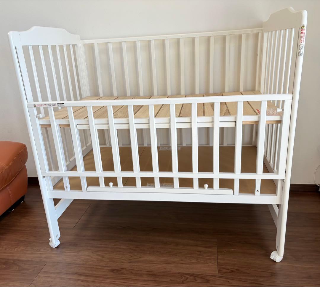 KATOJI カトージ ハイシートベビーベッド 白 廃盤 人気モデル