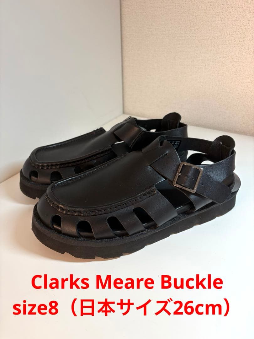 クラークスメアバックル 8サイズ26cm ブラック Clarks