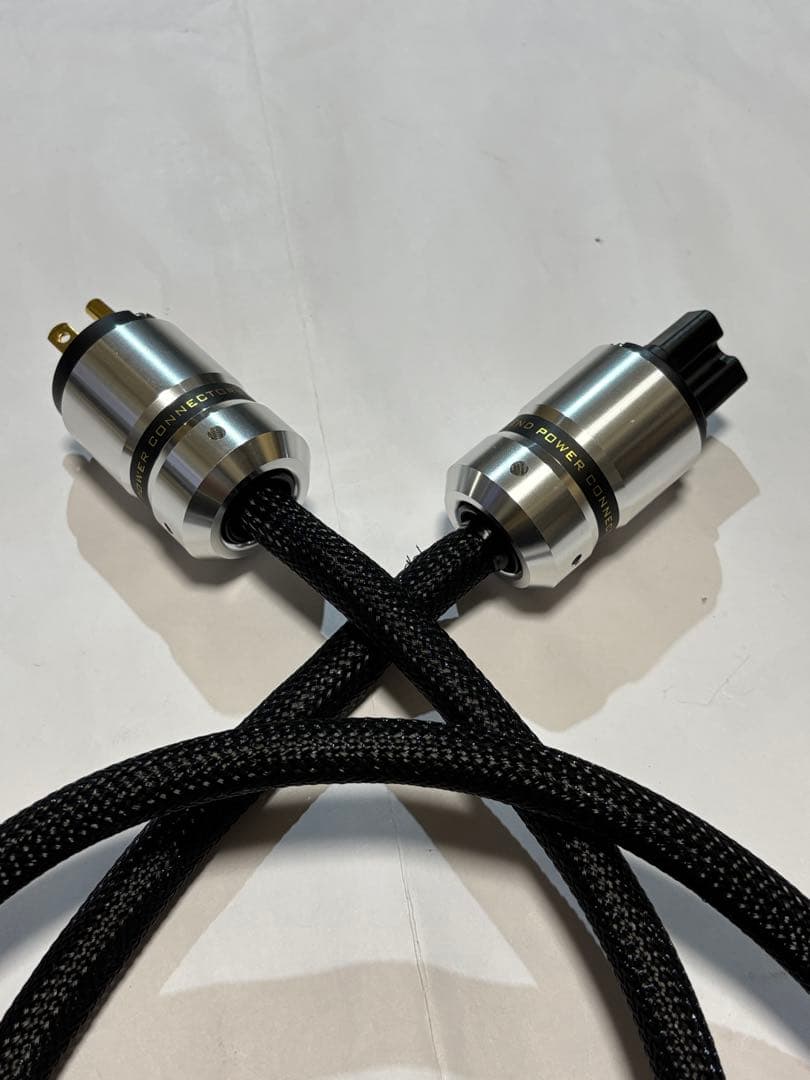 ◾️CAMELOTキャロメット電源ケーブル名機◆PM-600高級プラグ高音質UP②