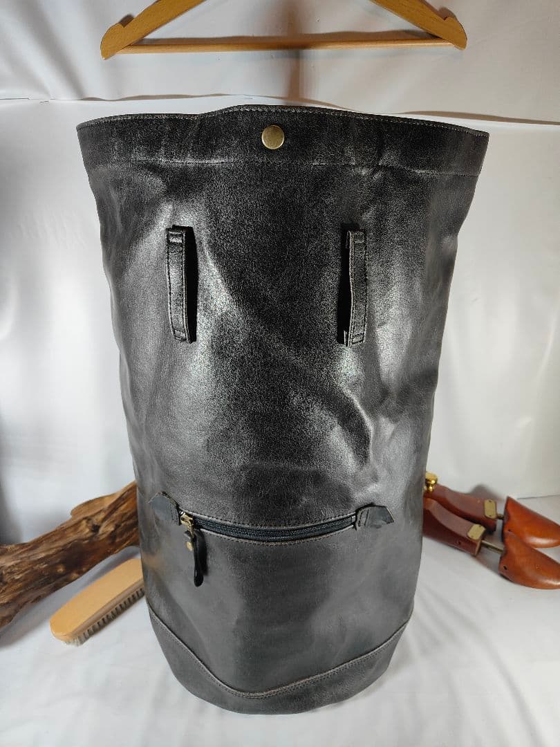 【極美品】Presto プレスト　日本製本革ドラムバッグ　リュックサック　正規品