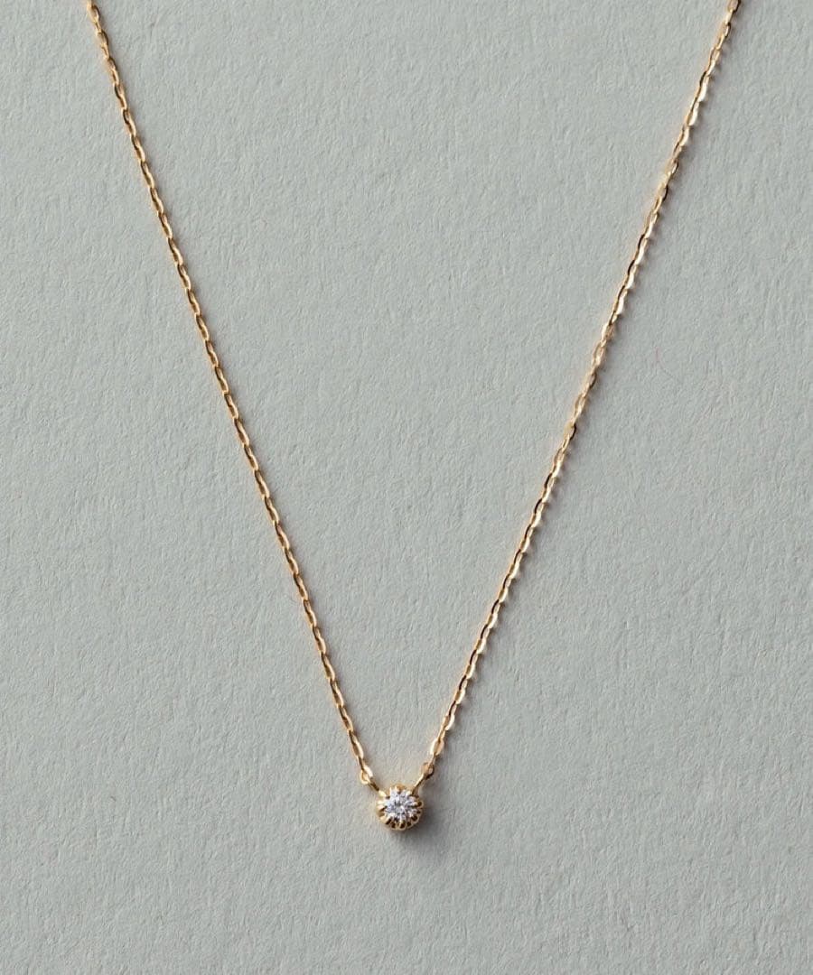 ete K18YG ダイヤモンド ネックレス