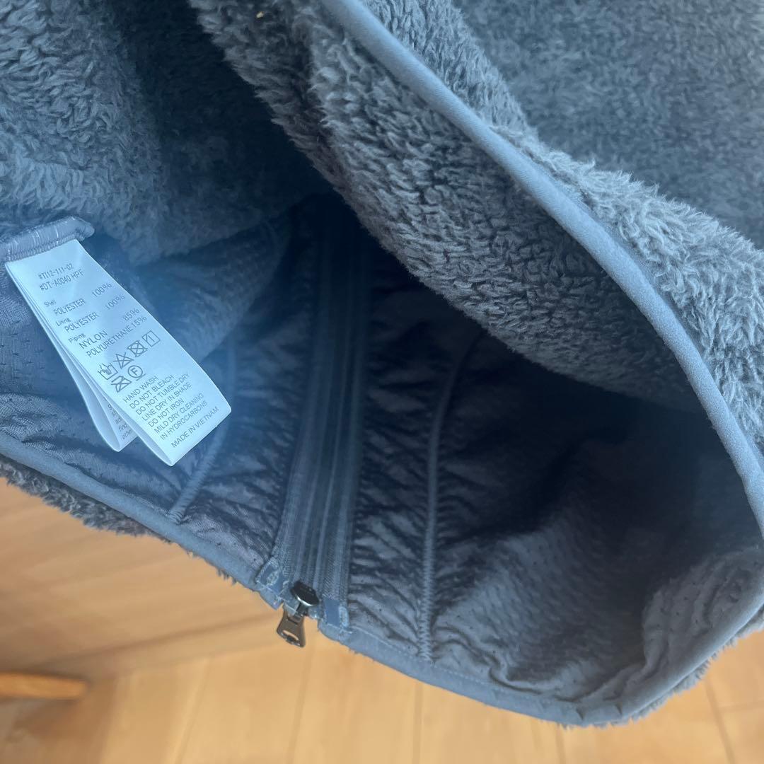 DANTON ダントン ハイパイルボアフリースベスト 40 チャコール