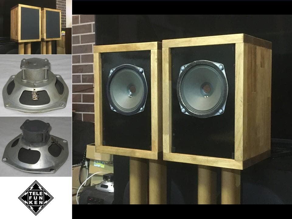 Telefunkenビンテージ175mm口径外磁アルニコフルレンジシステム ペア