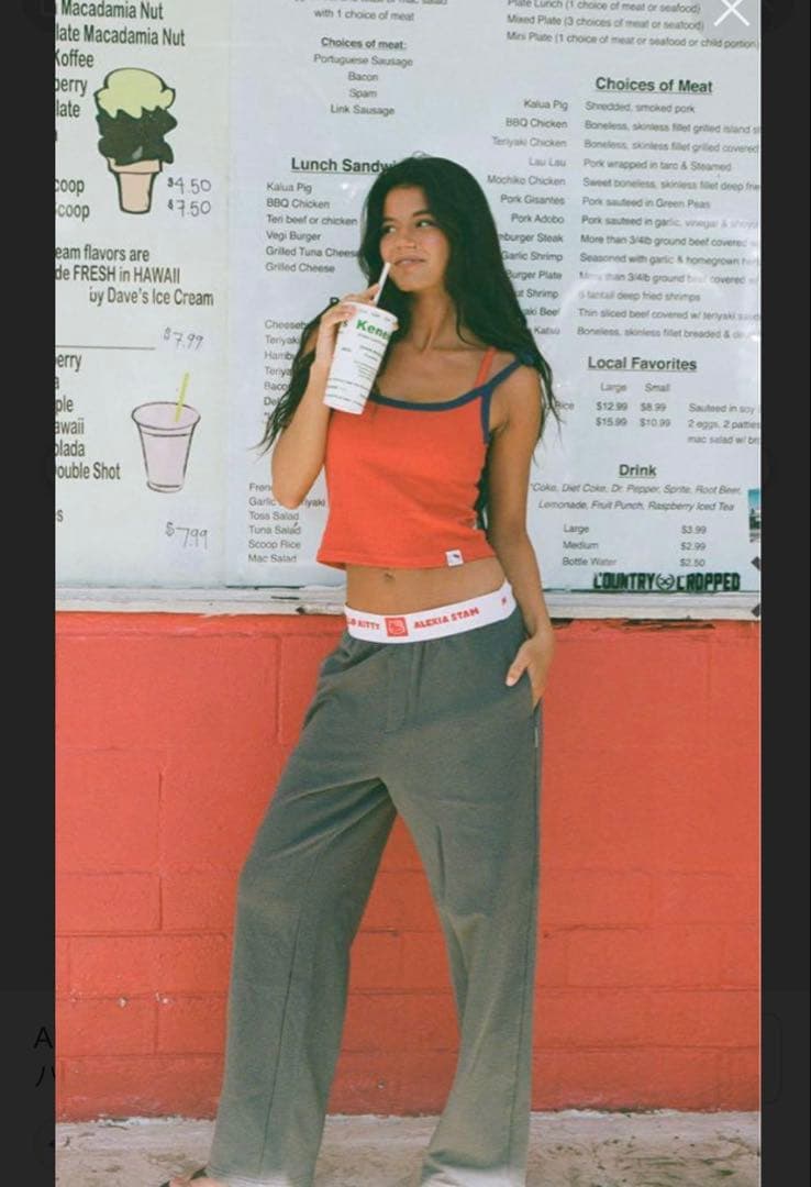 alexiastam キティコラボ　スウェットパンツ　S