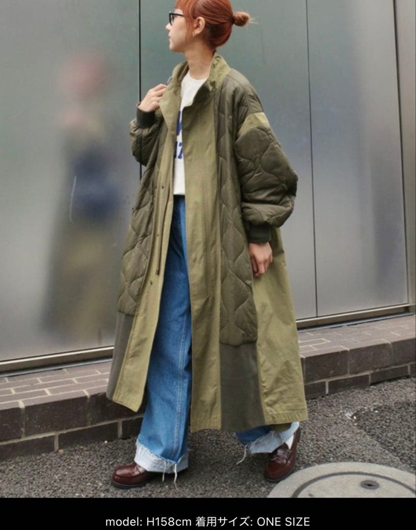 nakajinコート エシンタ　切替マキシミリタリーコート