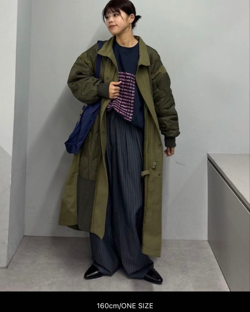nakajinコート エシンタ　切替マキシミリタリーコート