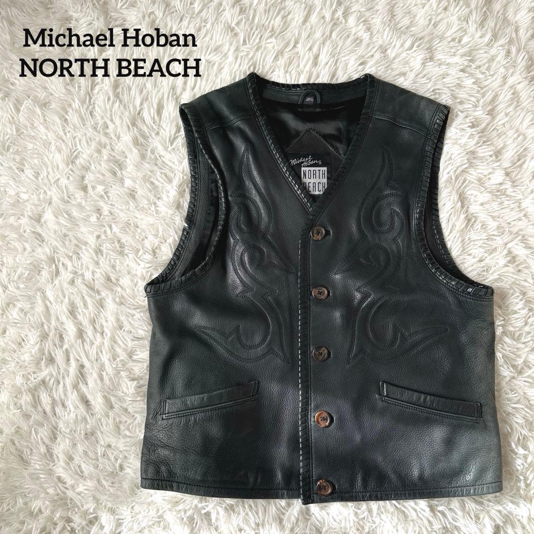 Michael Hoban NORTH BEACH 本革 レザーベスト 90s
