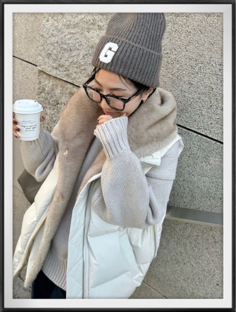 完売！新品☆L'Appartement グッド グリーフ BEANIE☆ブラウン