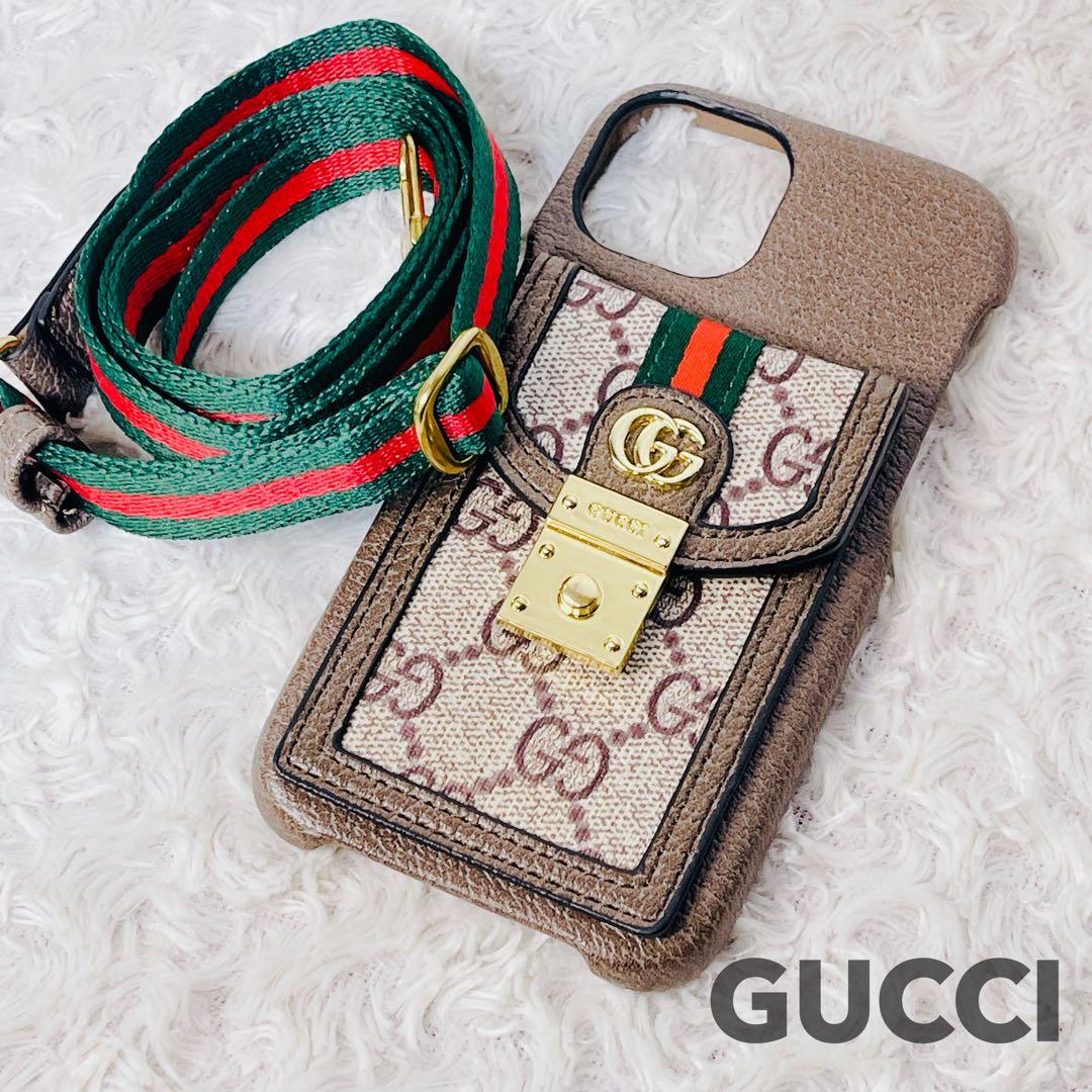 GUCCI グッチ iPhone14 GGキャンパス マーモント シェリーライン