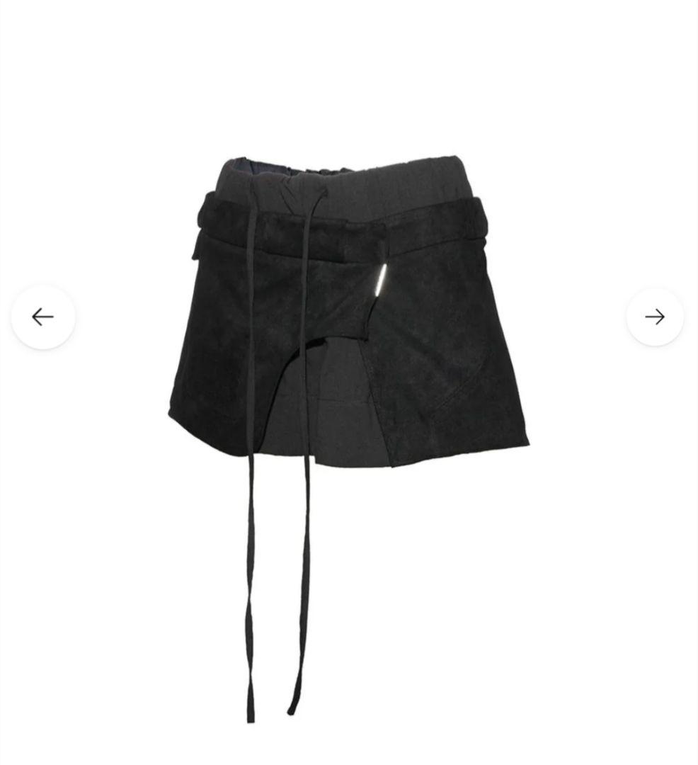 theredthread　S suede wrap skirt