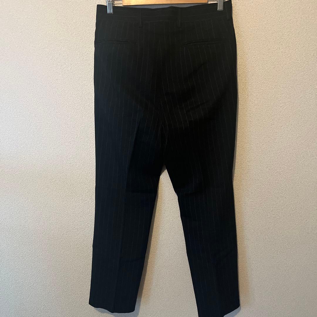 即完 NEAT チョークストライプ グランピアンズウールデーパードスラックス