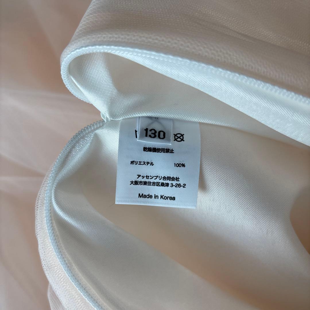 美品　DRESCCO サーモンピンクドレス　130