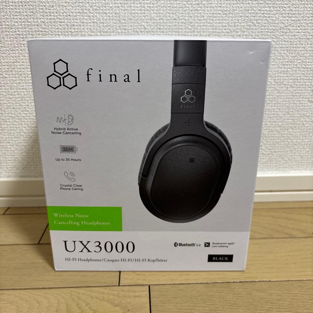 final UX3000 ワイヤレスヘッドホン ブラック