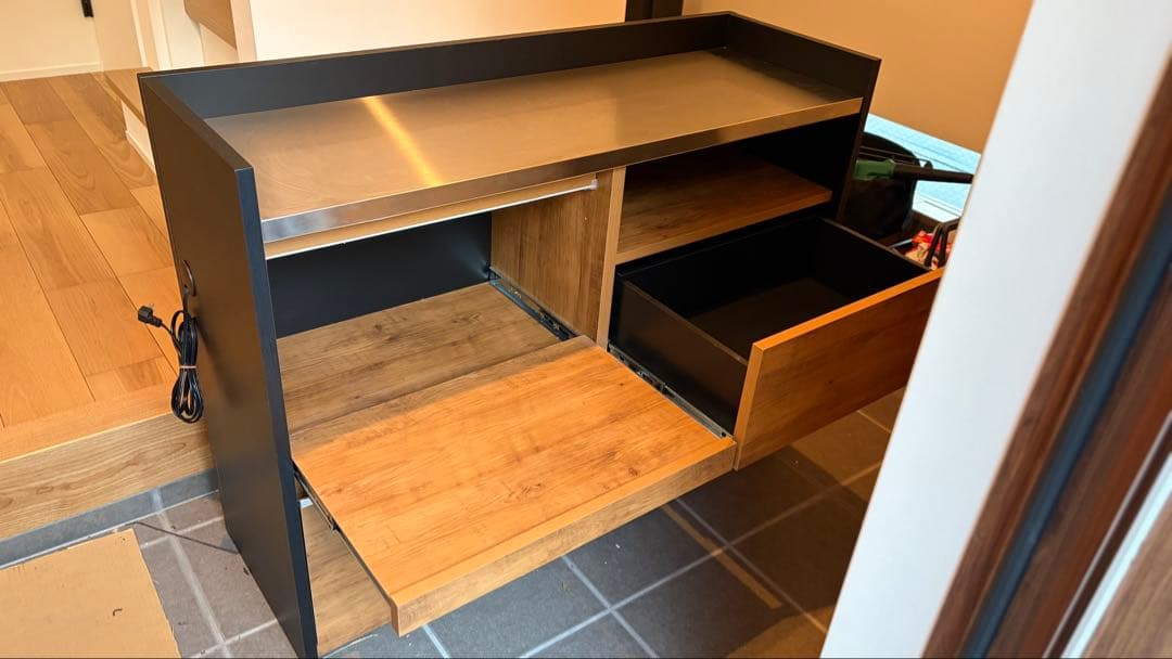 キッチンカウンター ステンレススチール天板　幅120cm