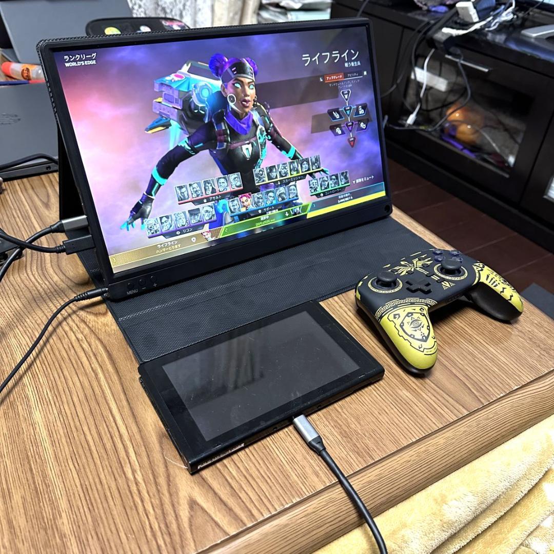 り*こ様 モバイルモニター 15.6 ポータブル ゲーミング Switch/PC