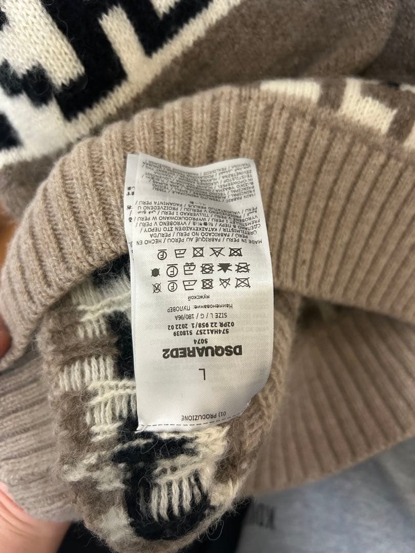 DSQUARED2 アニマルモチーフ ニット L