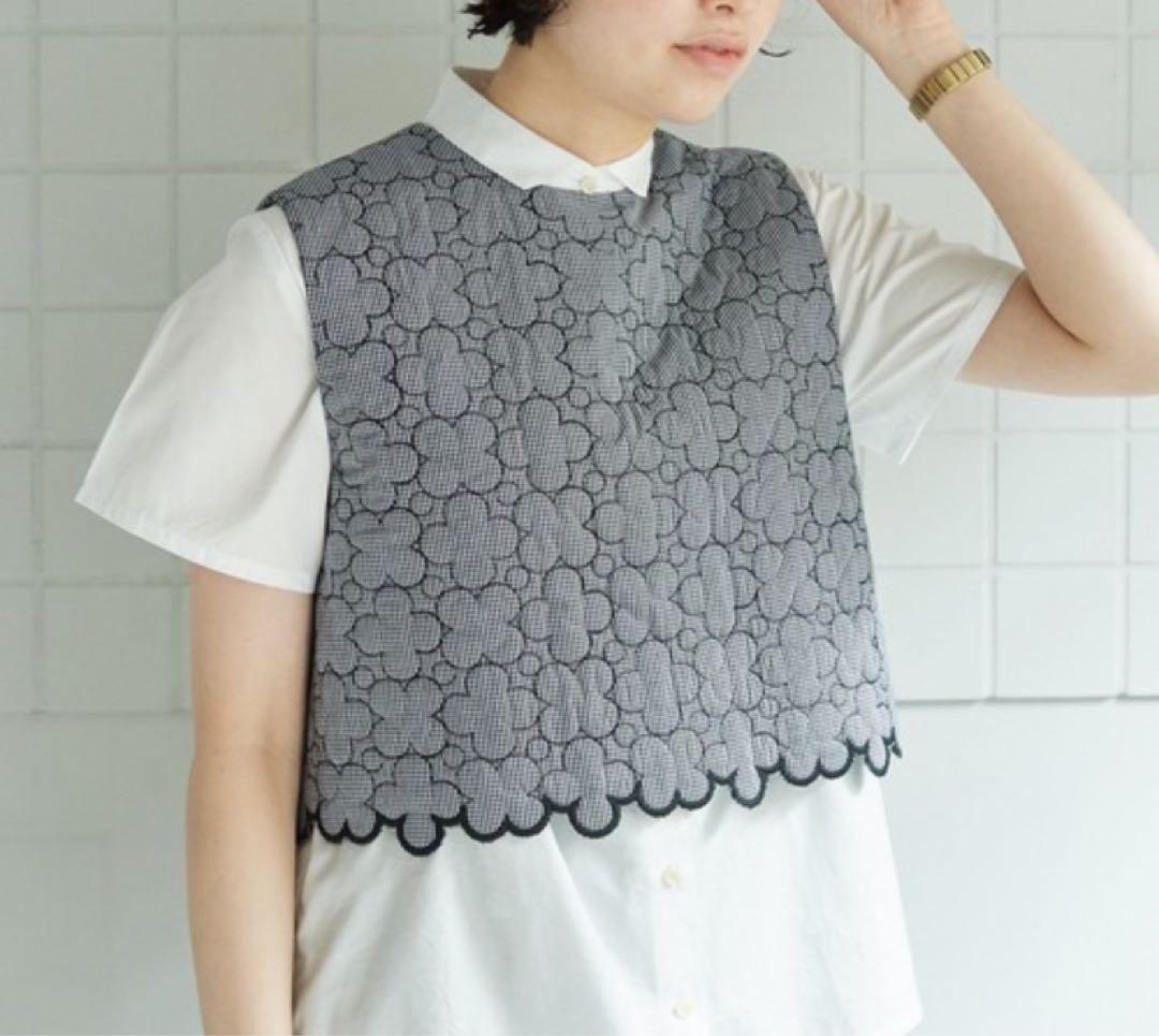 新品タグ付き ビュルデサボン　はなとまる　キルティングベスト