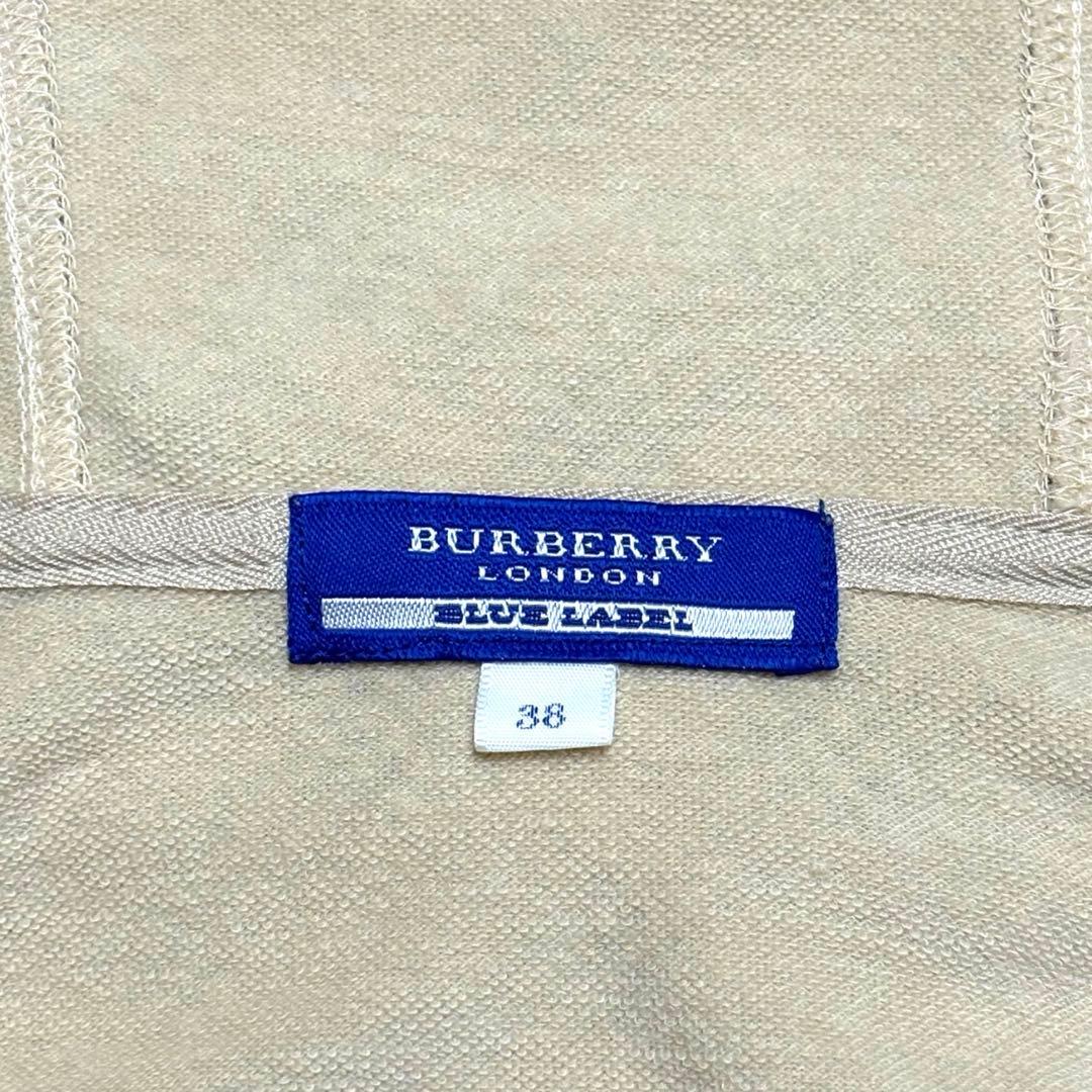 希少 バーバリーブルーレーベル　ノバチェック　ジップアップ　パーカー