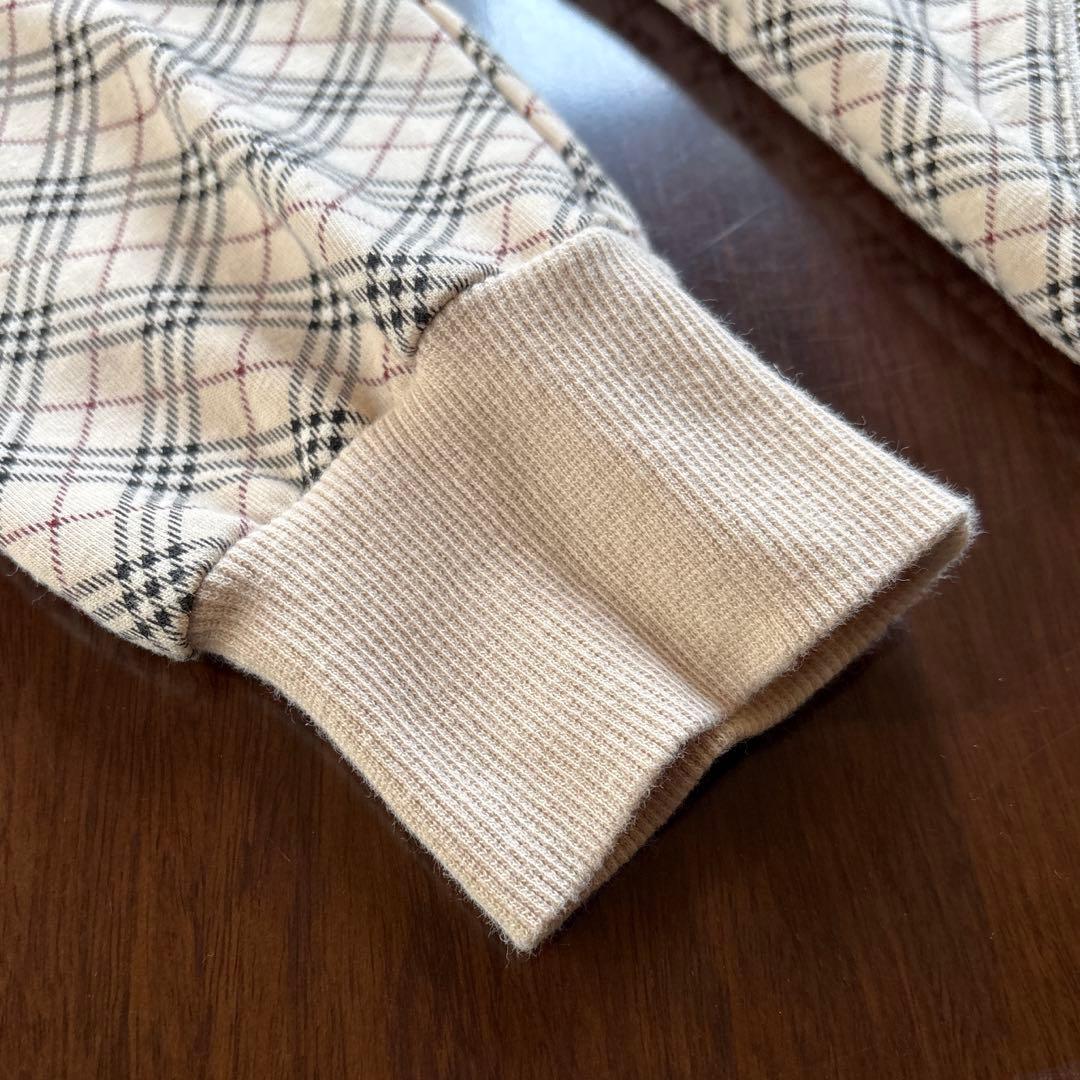 希少 バーバリーブルーレーベル　ノバチェック　ジップアップ　パーカー