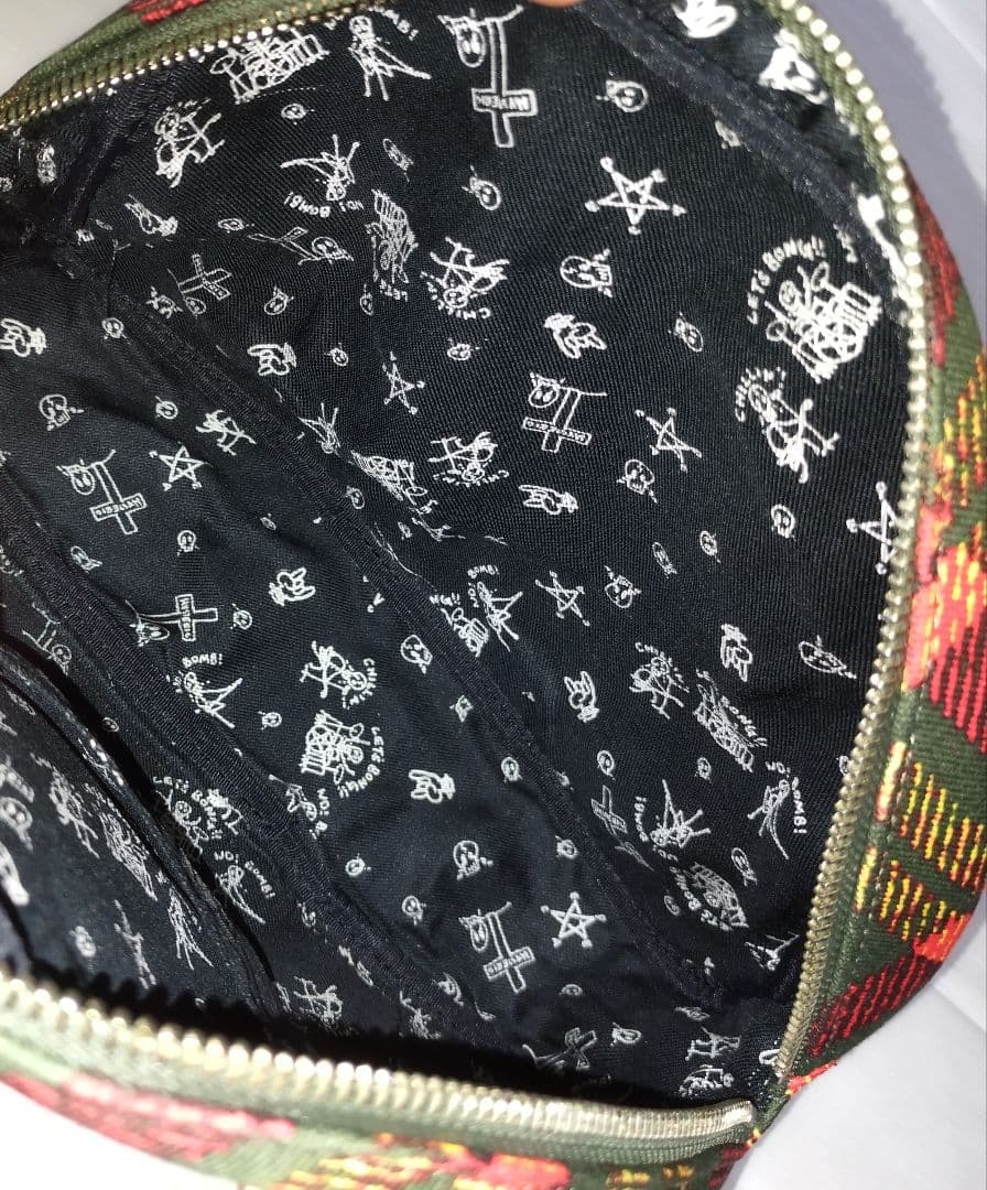 ヒステリックミニ×伊勢丹　ラインストーンロゴミニハンドバッグ　タータンチェック