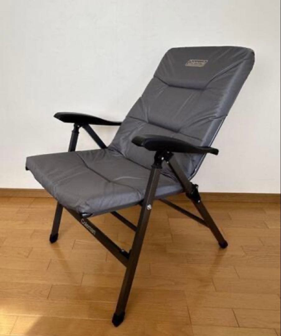 Colemanパイオニアリクライナー(グレー&ブルー) 収納ケース付き