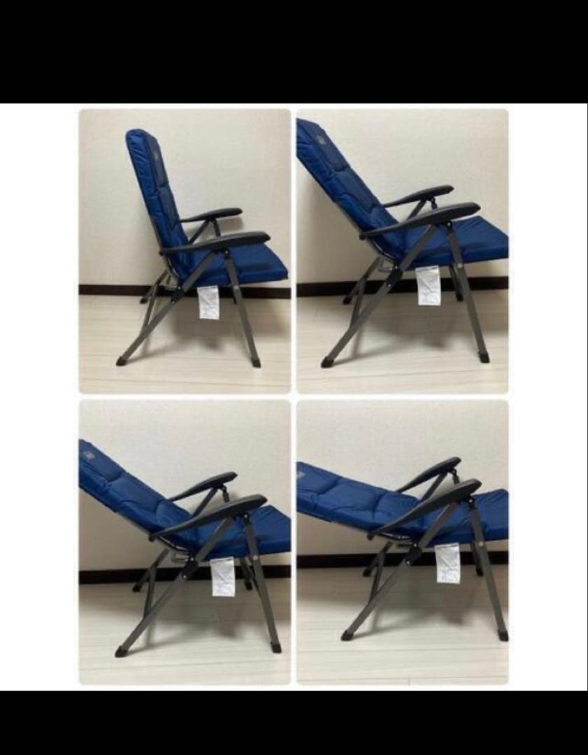 Colemanパイオニアリクライナー(グレー&ブルー) 収納ケース付き