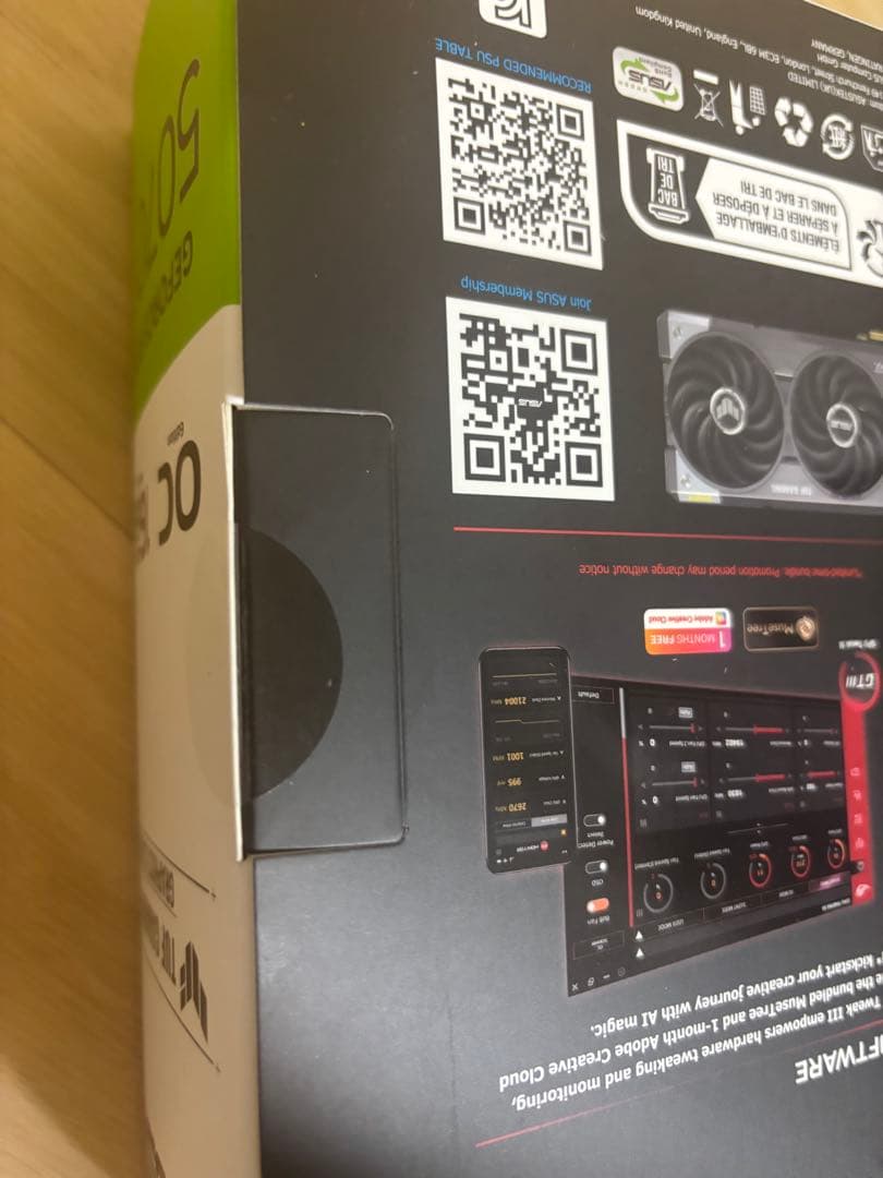 新品未開封品ASUS GeForce RTX 5070 Ti OC 16GB