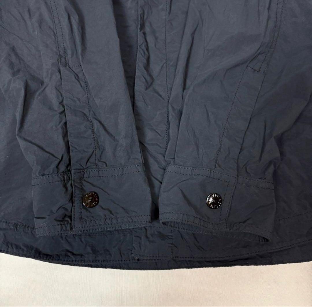 【美品✨】ストーンアイランド　ゴースト　長袖シャツ　ブラックワッペン　Lサイズ