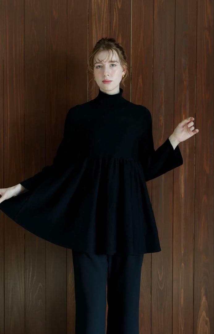 トップス acka peplum knit tops