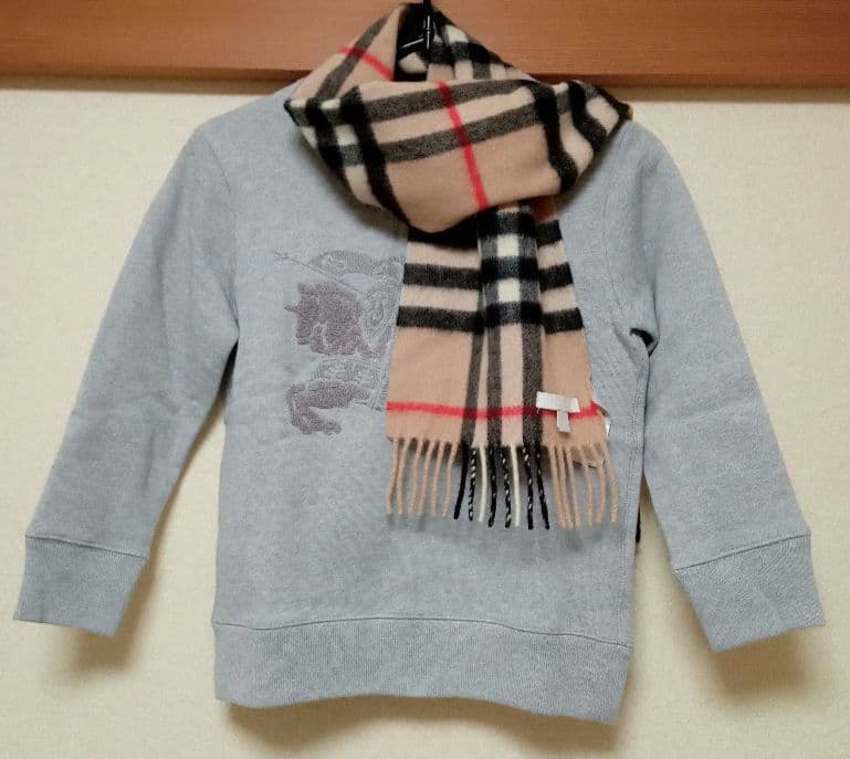 【BURBERRY】バーバリー チェック カシミア100%マフラー
