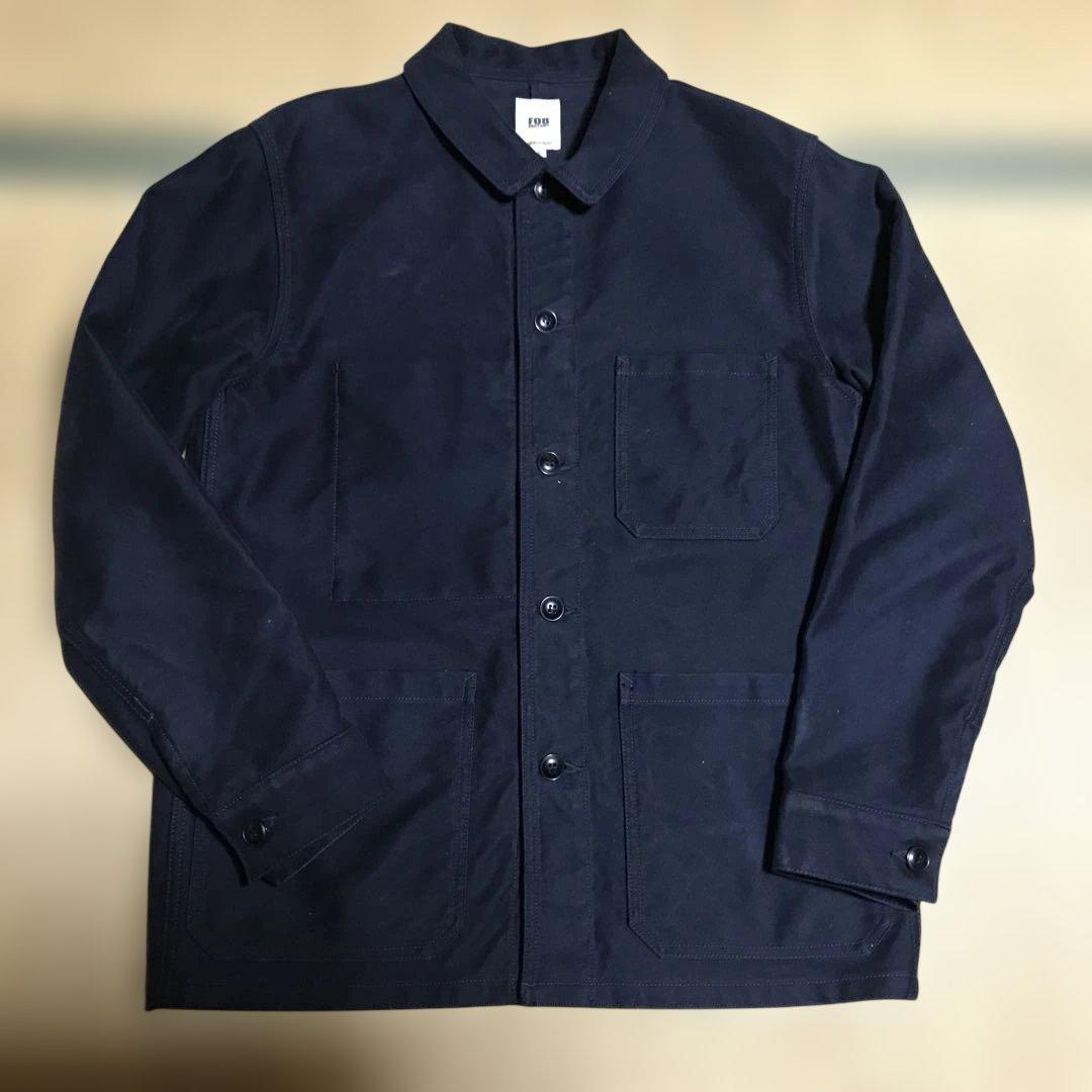 FOB FACTORY フレンチカバーオール ネイビー サイズ2