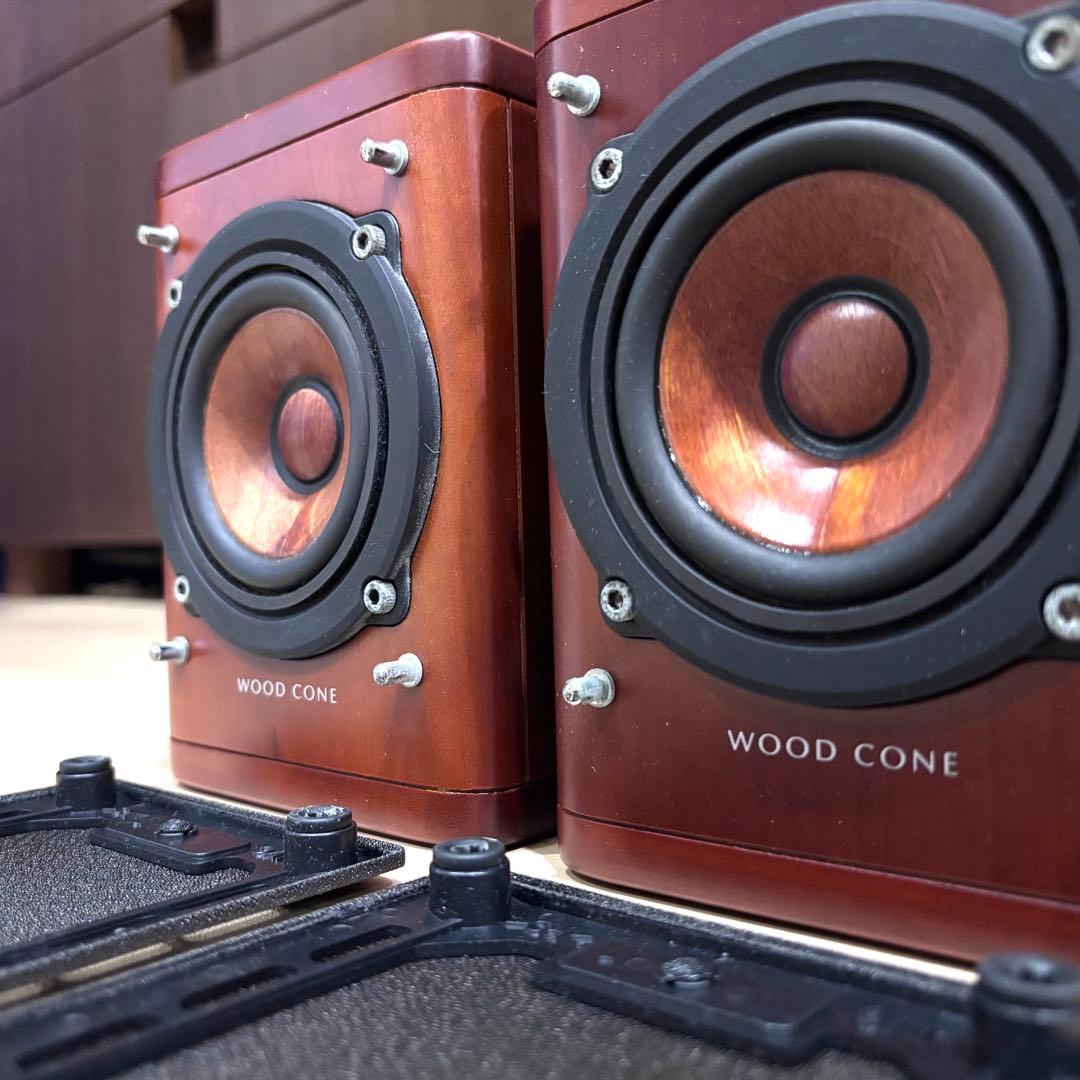 美品✨Victor SP-EXA1 ウッドコーンスピーカー ペア 純正ケーブル付