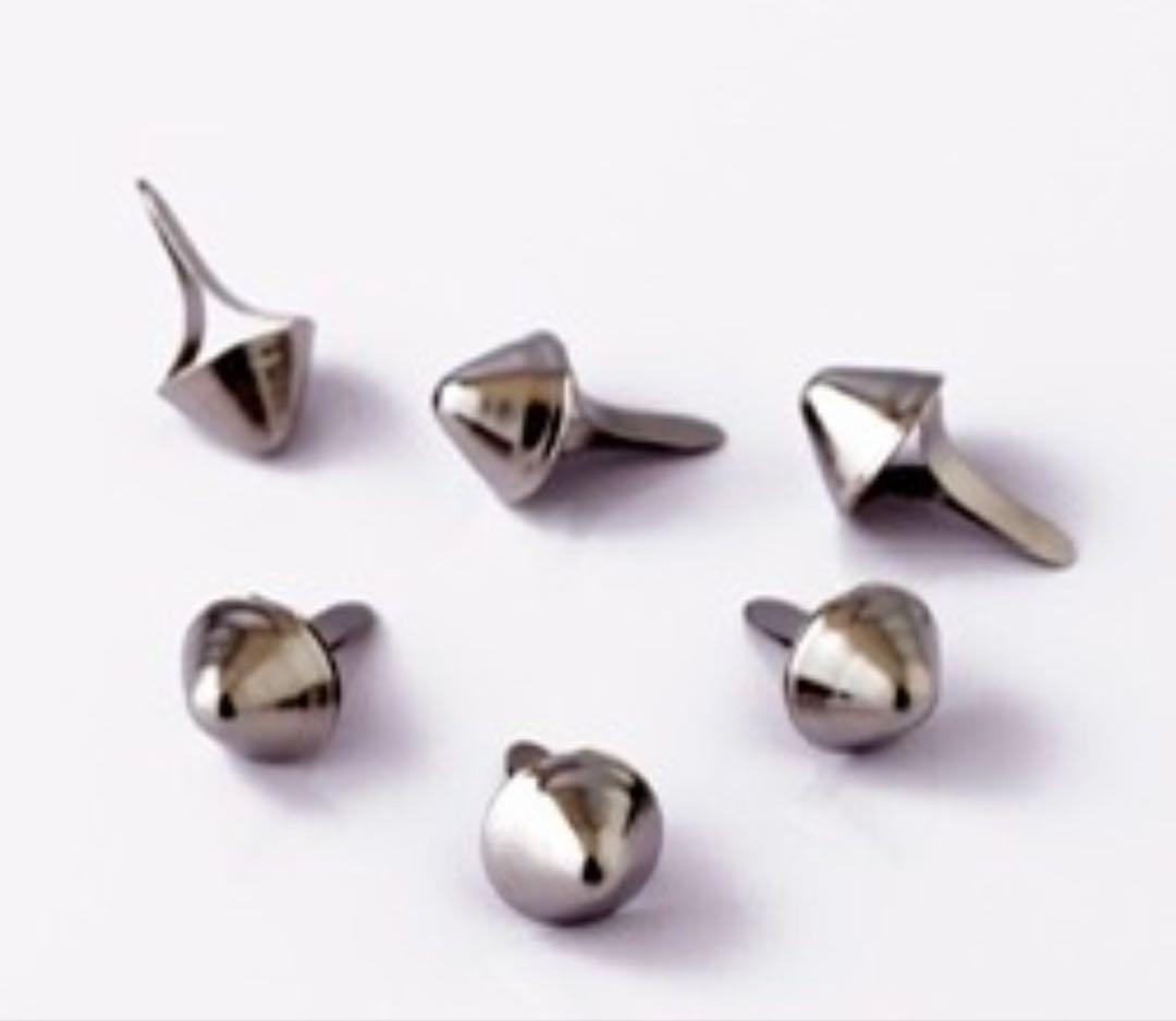 コニカルスタッズ鋲1000個12mmロンドンコーンHARDCOREPUNKパンク