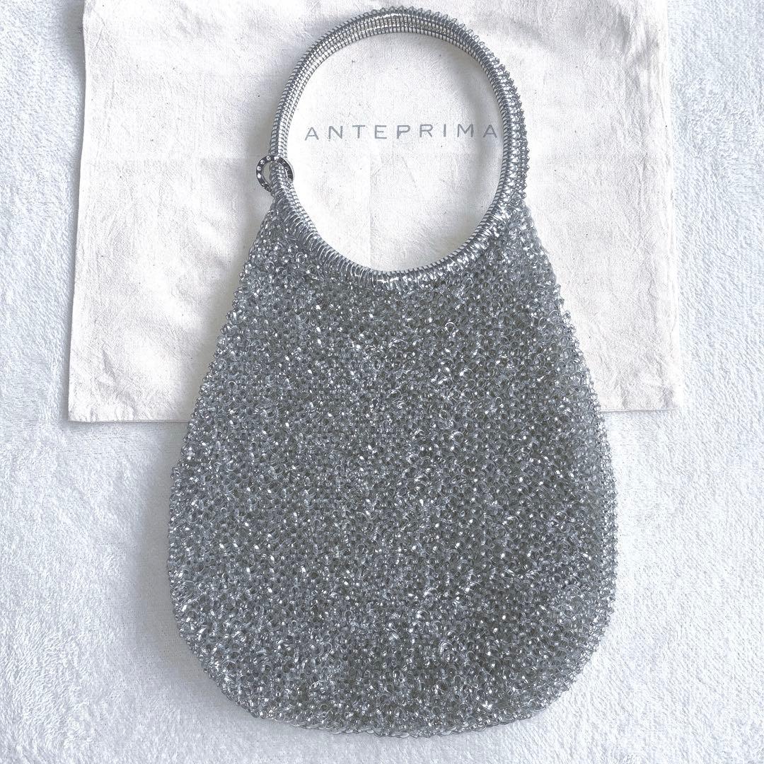 ANTEPRIMA アンテプリマ ワイヤーバッグ ドロップ型 シルバー