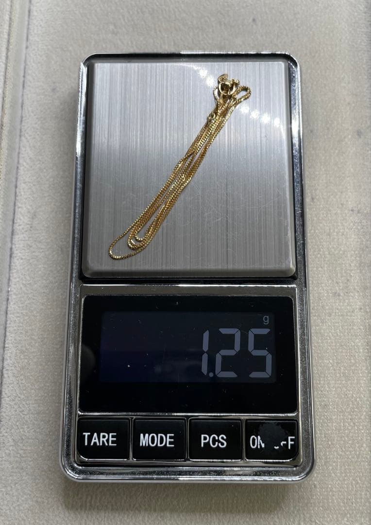 JZ15★K18 長45cm 幅0.6mm 調整可能 ベネチアン