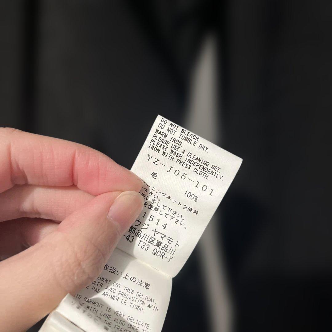 Y's ブラック テーラードジャケット