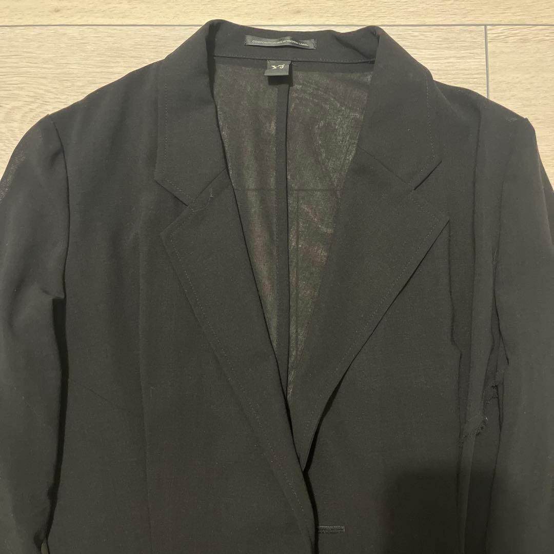 Y's ブラック テーラードジャケット