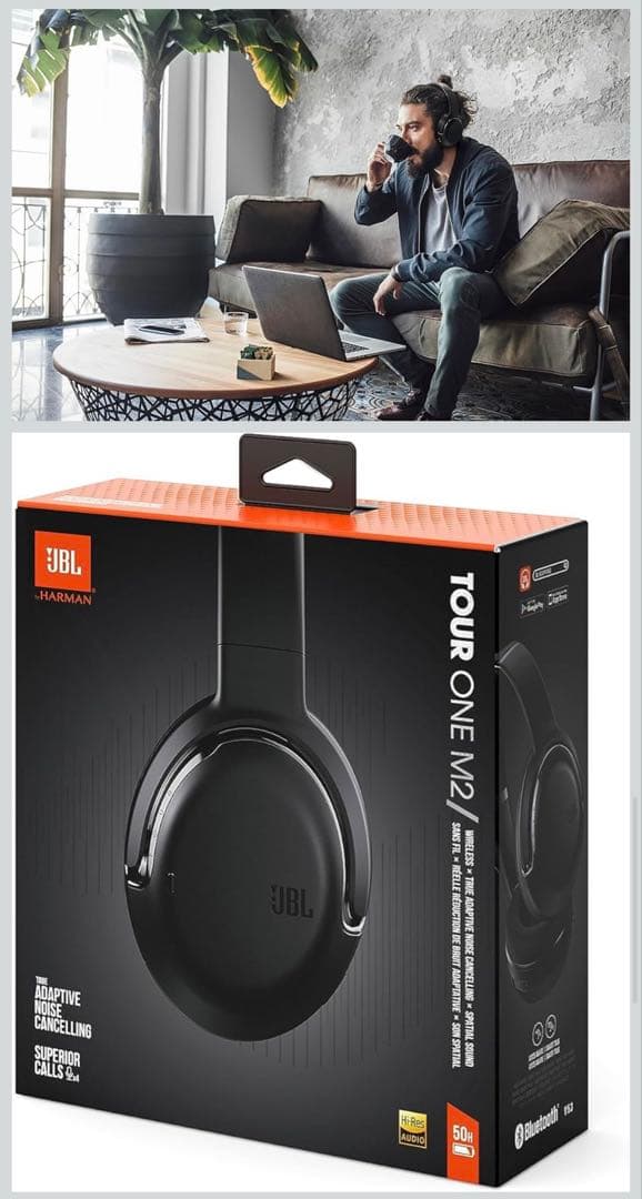 ✨極美品✨JBL TOUR ONE M2 ブラック（ワイヤレスヘッドホン)