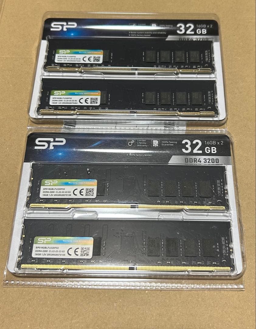 メモリー SP DDR4 3200 64GB (16GB x 4)