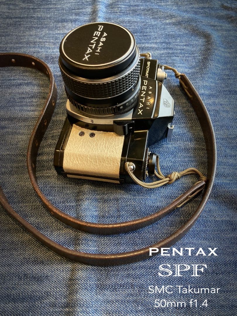 pentax spf（ブラック&ホワイト）本革外装★f1.4＊完動品＊初期保証