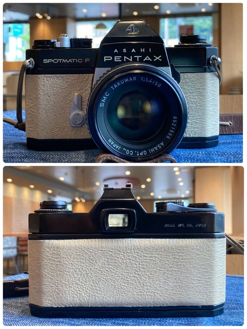 pentax spf（ブラック&ホワイト）本革外装★f1.4＊完動品＊初期保証