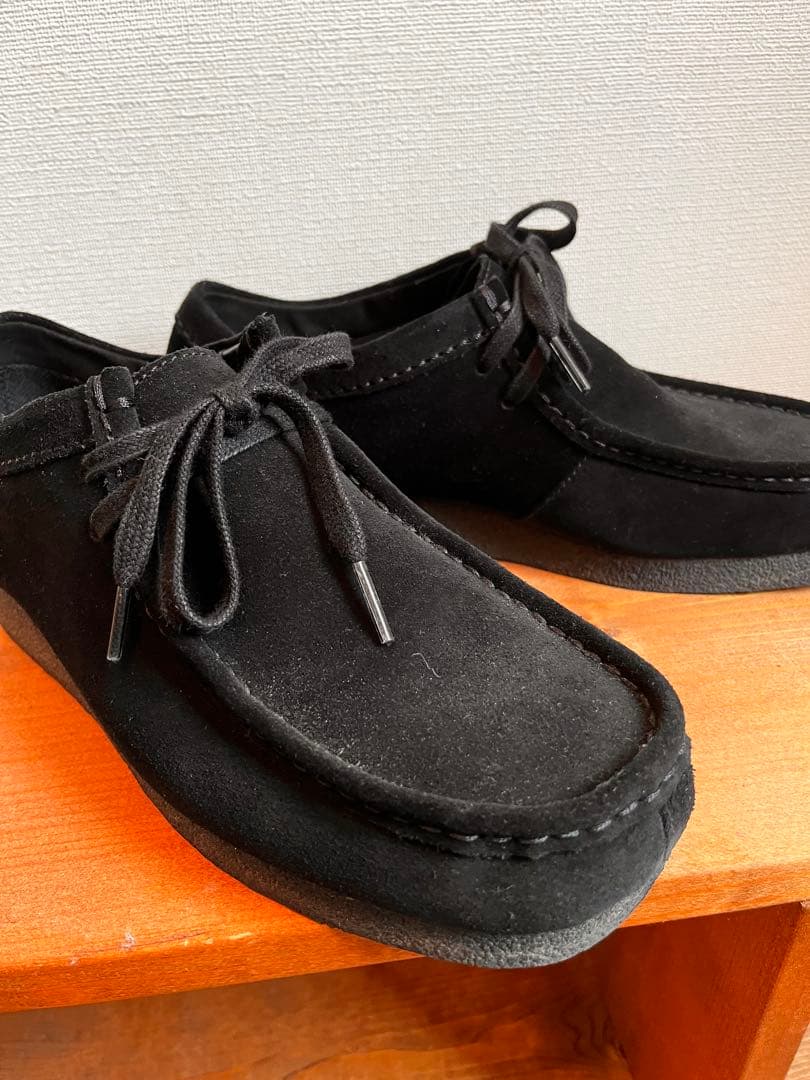 【美品】　クラークスワラビー　Clarks Wallabees EVOブラック